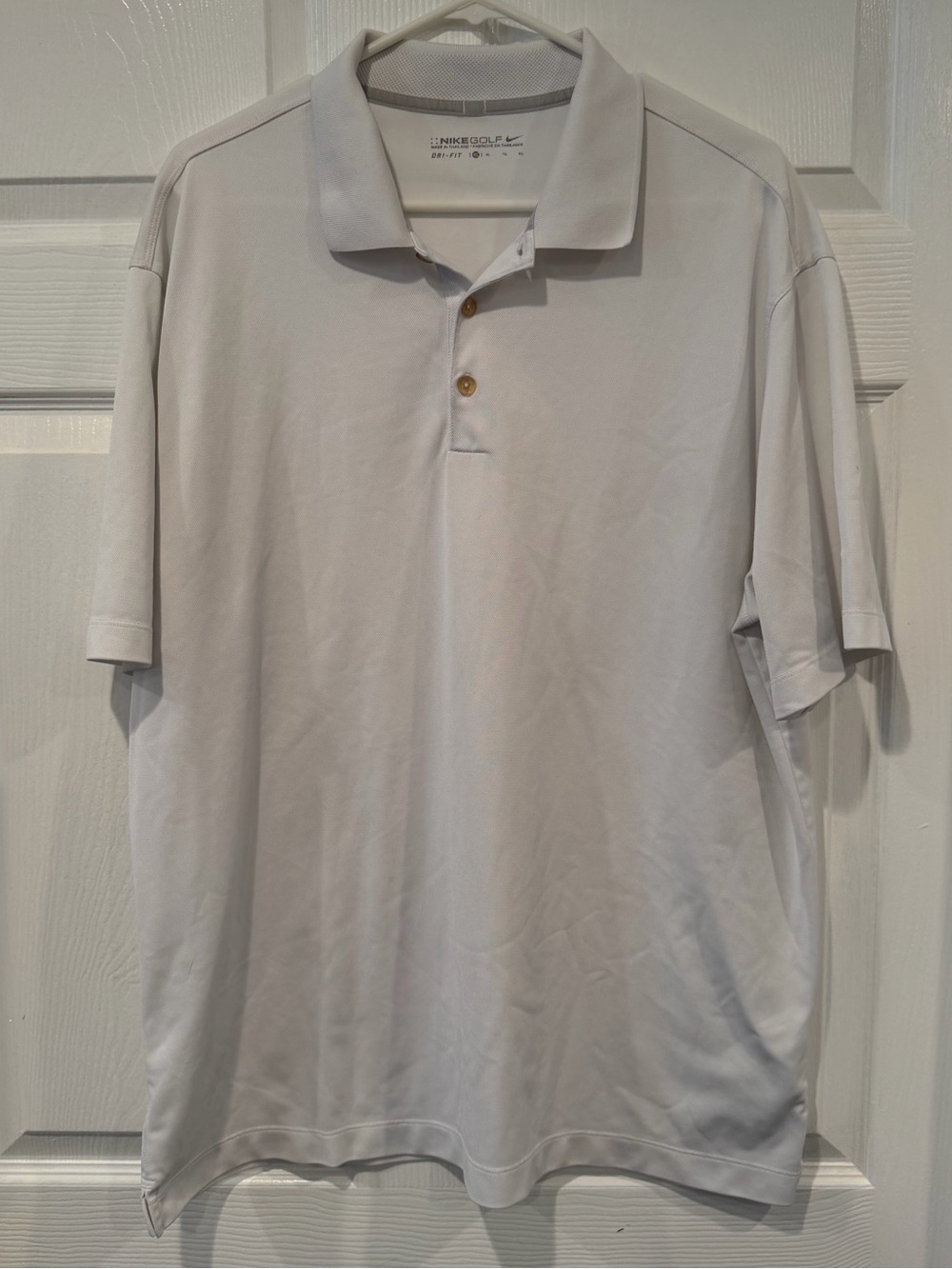 Nike Men's White Short-Sleeve Polo B98